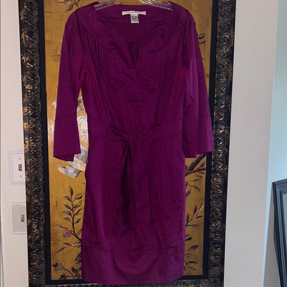 Diane von Furstenberg magenta Faustine dress 4